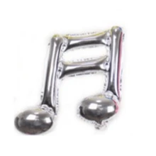 雙八分音符裝飾氣球 - 銀色 - 查看 1