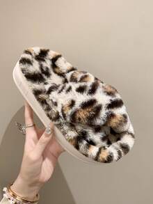 Lindas Y Suaves Pantuflas De Hogar, Zapatos Modernos Para Interior - Blanco y Negro - Ver 5