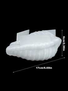 DIY Muschel Sukkulenten Pflanzer Silikon Ton Form, handgemachte Kunst Garten Dekoration, Geschenk, Bastelzubehör für Gips, Kristallharz, Kerzengießen