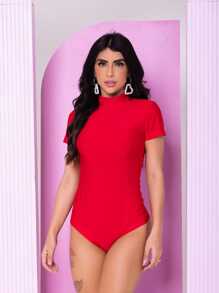 Women Bodysuits - Red - View 1