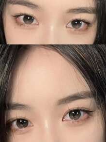 1 Cặp kính áp tròng dùng một lần cao cấp màu xám, 14.2mm, sử dụng nửa năm, phù hợp cho trang phục Halloween. - màu xám quý phái - Xem 2