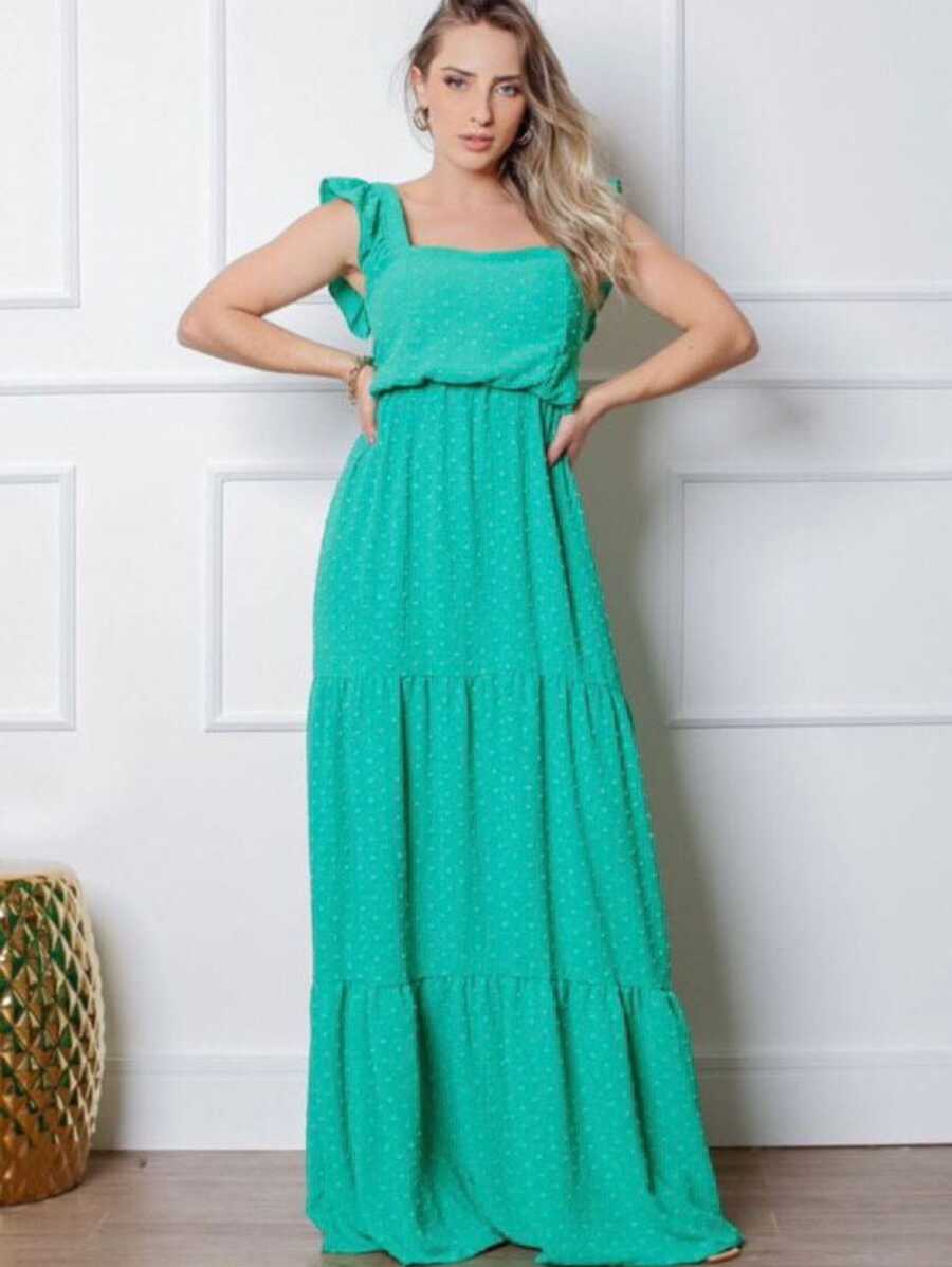 Women Dresses - Màu xanh bạc hà - Xem 1