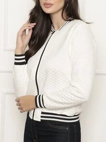 Women Jackets - 白色 - 查看 3