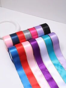 5 rollos de cinta de satén, materiales para hacer flores de rosa DIY, cinta decorativa para pasteles, envoltorios de regalo, bodas, fiestas, Día de San Valentín, graduación, Día de la Madre, cumpleaños, suministros para bodas, regalos para damas de honor, recuerdos de fiesta, regreso a clases, Día del Trabajo, Día de la Independencia, rosas hechas a mano, Día de San Valentín, Año Nuevo - Lila Púrpura - Ver 6