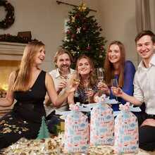 12pcs/pack Cute Animal Drawstring Bags, Perfect For Birthday Parties, Christmas Snacks, Candies, Nougats Etc - 12 Pack Animal World Drawstring Bags - View 4