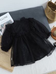 Vestidos de otoño-invierno para niña - Negro - Ver 8