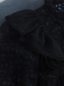 Vestidos de otoño-invierno para niña - Negro - Ver 3