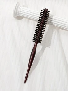 1pc Air Bangs Hair Curling Roller Comb - Redwood - View 2