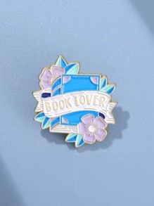 1 chiếc trâm cài áo sáng tạo hình hoa và sách dễ thương dành cho nam và nữ trang trí ngày lễ tình nhân, mẹ, mẹ, ngày của mẹ, quà tặng - Nhiều màu - Xem 1