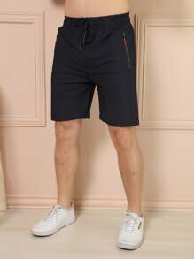 Men Shorts - Màu xanh hải quân - Xem 3