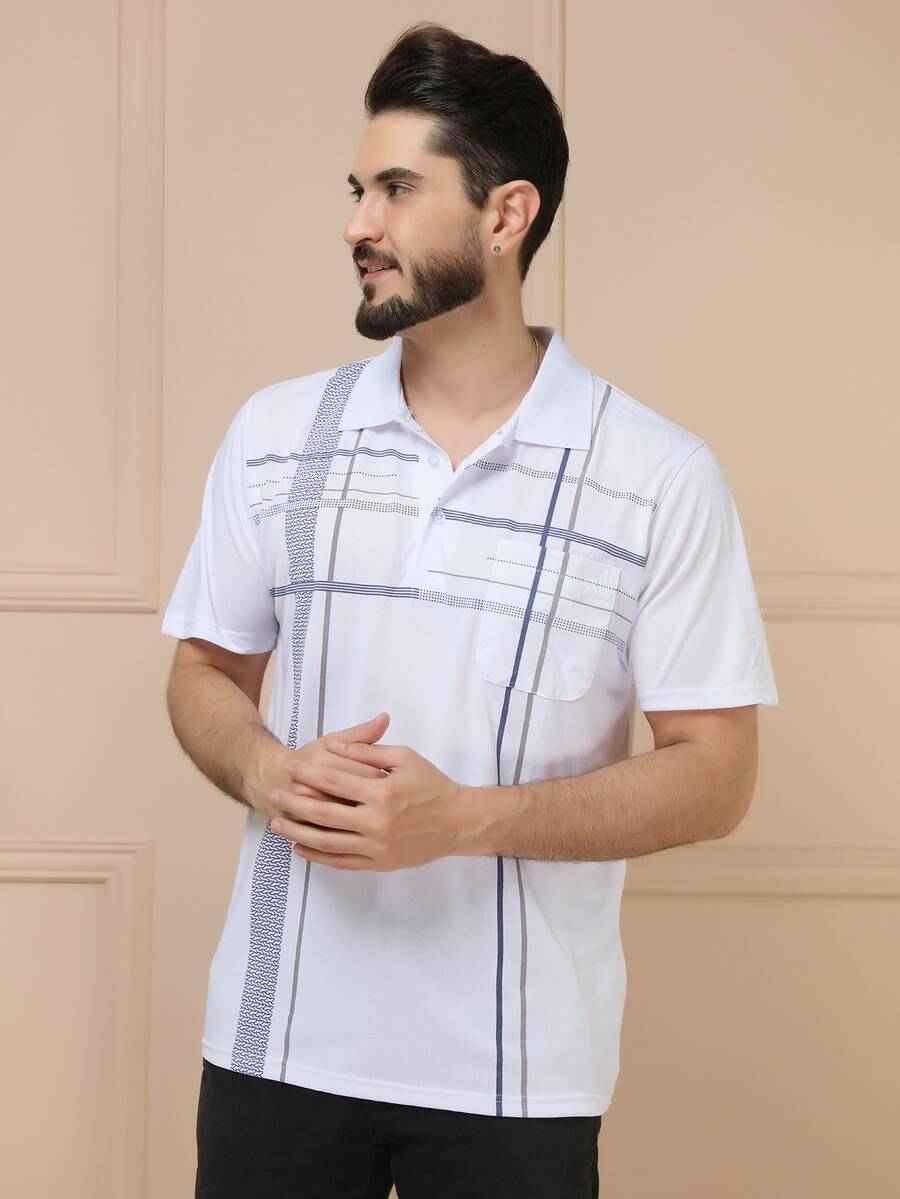Men Polo Shirts - trắng - Xem 1