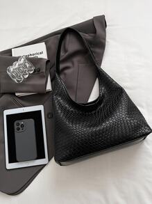 low tea 1 pezzo Borsa a tracolla da donna in PU di colore solido con chiusura magnetica, stile hobo, borsa a mano in pelle vegana per viaggio, shopping, appuntamenti, regalo, lavoro, affari, pendolarismo