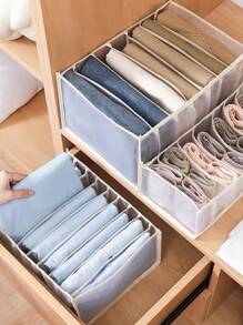 T60 Com 9 Colméias Organizadoras Para Roupas Recém Nascido - Cinza - Visão 2