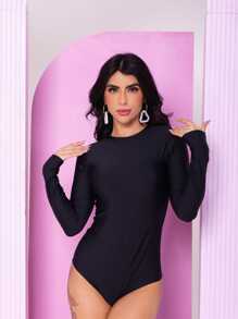 Women Bodysuits - Black - View 3