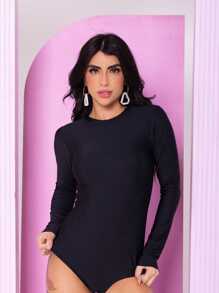 Women Bodysuits - Black - View 1
