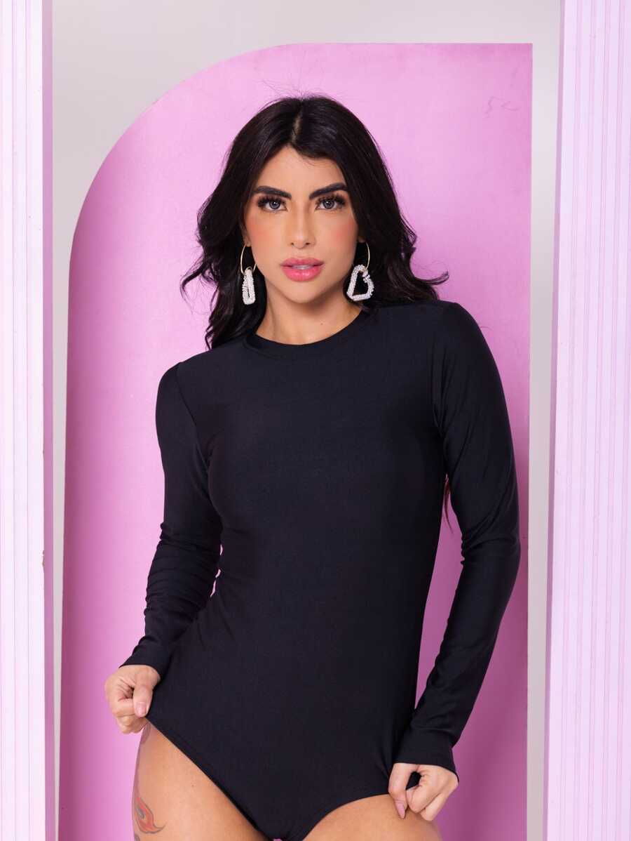 Women Bodysuits - Black - View 1