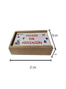 Kit de 2 cajas Vocales y números x Asociación Juego infantil Didáctico Divertido para aprender las letras y numeros - Azul - Ver 7
