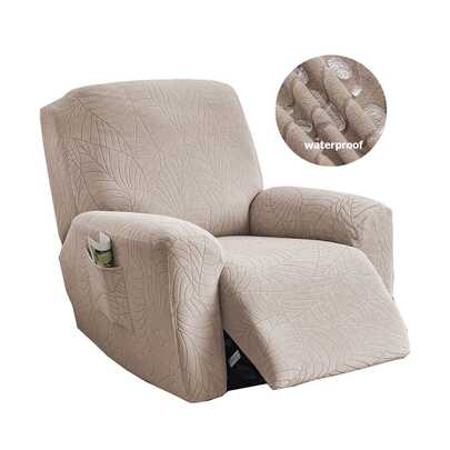 1 chiếc bọc ghế thư giãn chống thấm nước có túi, bọc ghế sofa đơn kiểu dáng thoải mái.