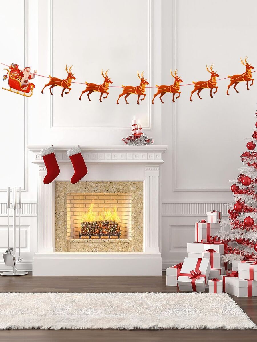 1pc Christmas Banner - Party Decorations For Christmas, Great For Home ...