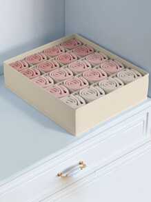 米色布制内衣收纳盒/袜子隔层收纳盒装饰品装饰节日装饰房间装饰家居装饰卧室装饰连衣裙裤子鞋子牛仔裤靴子裙子卧室、收纳盒、收纳盒、家居收纳、女式白色 T 恤、女式黑色裤子、女士冬装、连衣裙、女士冬装、优雅女装、女士白衬衫、长袖、女士白色连体裤、女士春装、女士春装、春季、春装、极简主义、夏季上衣 - 米色 - 查看 4