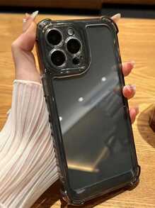 透明防摔手機殼相容於 iPhone 15/15Pro/15Plus/15Promax - 黑色 - 查看 3