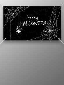 1pc Halloween Banner - Multicolor - View 4