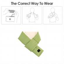 1pc Usb Powered Heated Neck Warmer Without The Mobile Power, Suitable For Winter, Christmas, Gifts - White - View 8