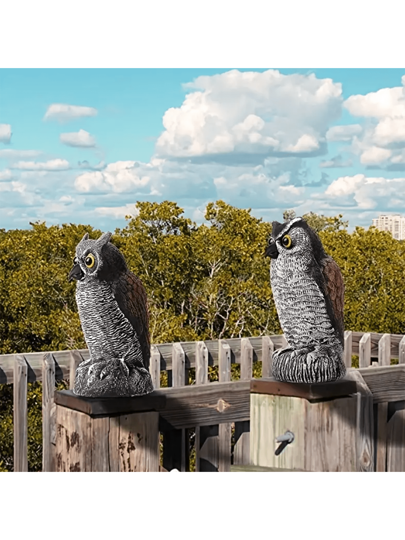 Owl Bait Scarecrow To Deter Birds, Decoy For Outdoor Garden, Balcony, Porch SHEIN USA