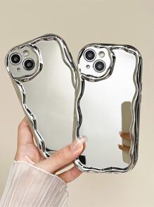 Patterned Silver Plated Phone Case