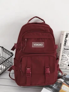 Women Functional Backpacks - Màu Đỏ Sâu - Xem 2