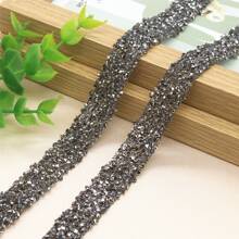 1pc Self-adhesive Resin Rhinestone Trim For Clothing Diy