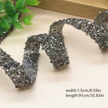 1pc Self-adhesive Resin Rhinestone Trim For Clothing Diy