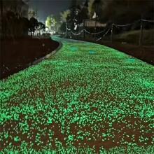 1000入組夜光沙發光深色石卵石花園庭院戶外路徑草坪裝飾魚缸水族箱家居 DIY 裝飾 3-5 毫米 - 綠色 - 查看 10