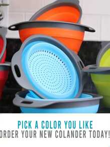 1pc Foldable Portable Kitchen Washing Basin With Drain For Camping And Outdoor Use - Blue - View 6