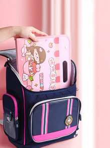 A4 Portable File Folder, Exam Papers Organizer With Multiple Accordion Layers, Horizontal Design Storage Bag For Students In Junior And Senior High School, Classification And Storage Of Documents And Insert Pockets - Purple - View 9