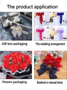 5 rollos de cinta de satén para manualidades de flores de rosa DIY, decoraciones para pasteles, regalos, bodas, fiestas, San Valentín, lazos, ceremonias de graduación, duchas nupciales, Pascua, Día de la Madre, cumpleaños, accesorios para el cabello, rosas hechas a mano