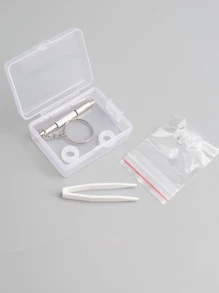 眼鏡修理工具套裝,配有鼻墊、螺絲、鼻墊塞和眼鏡、太陽眼鏡專用小螺絲刀 - 無色 - 查看 1