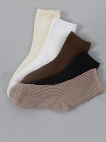 5 双女士休闲时尚透气吸湿排汗薄款袜子 - 彩色 - 查看 2