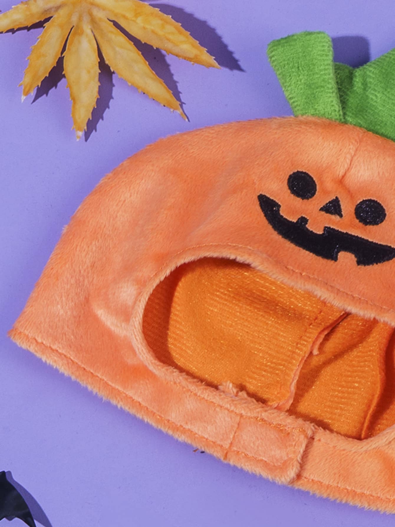 1 gorro informal con diseño de calabaza, adecuado para gatos y perros pequeños, sombreros de vestir cruzados de Halloween - Naranja - Añade 9
