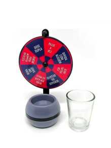 Brinquedo Jogo Roda de Shot Roleta Drink Dose Bebida - Multicolorido - Visão 2