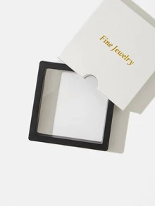 1對女士簡約925純銀耳針耳環,適合搭配日常時尚服裝 - 黑色 - 查看 7