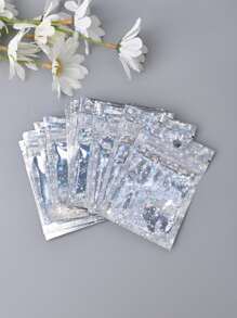 100 件时尚全息珠光膜自密封可重复使用防尘珠宝袋，婚礼和派对使用