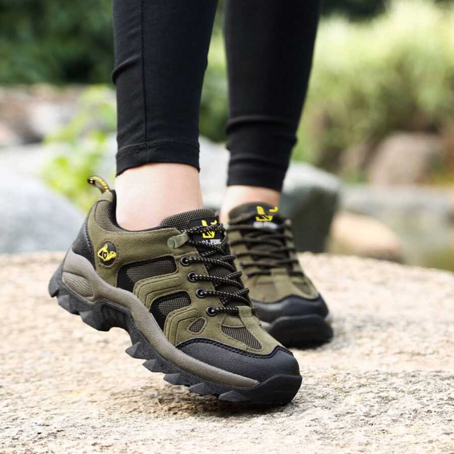 Couples' Hiking Shoes, Outdoor Traveling, Sports, Leisure, Waterproof, Anti-Slip, Work Wear, Large Size, Women's Walking Shoes, Autumn/Winter