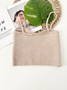 Women Knit Tops - Màu be - Xem 2