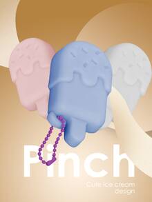 3pcs/set Stress Relief Ice Cream Squishy Toys - Multicolor - View 2