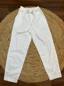 Women Jeans - 白色 - 查看 2