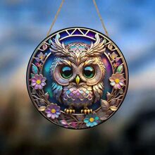 1 Miếng Dễ thương Hình con cú Acrylic Treo Dấu hiệu cửa hàng Đồ trang trí - YA10041-1 - Xem 2