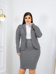 Women Suit Sets - Black and White - View 3