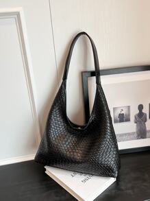 low tea 1 pezzo Borsa a tracolla da donna in PU di colore solido con chiusura magnetica, stile hobo, borsa a mano in pelle vegana per viaggio, shopping, appuntamenti, regalo, lavoro, affari, pendolarismo