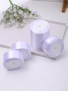 5 rollos de cinta de satén, materiales para hacer flores de rosa DIY, cinta decorativa para pasteles, envoltorios de regalo, bodas, fiestas, Día de San Valentín, graduación, Día de la Madre, cumpleaños, suministros para bodas, regalos para damas de honor, recuerdos de fiesta, regreso a clases, Día del Trabajo, Día de la Independencia, rosas hechas a mano, Día de San Valentín, Año Nuevo - Blanco - Ver 4